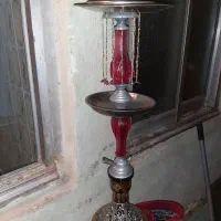 قلیان نی و میانه فلزی قدیمی