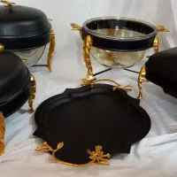 سرویس سوفله  با سینی بارنگ مشکی مناسب جهیزیه