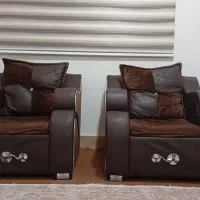 مبل ۷ نفره قهوه ای سوخته|مبلمان خانگی و میز عسلی|گنبد کاووس, |دیوار