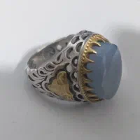 انگشتر نقره عقیق کبود