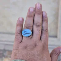 انگشتر عقیق کبود یمن