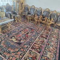 یک جفت فرش۲۴ متری نقش باغ ارم|فرش|باغ بهادران, |دیوار