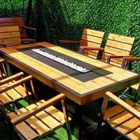 میز و صندلی باغ و ویلا آتشدان