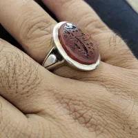 انگشتر عقیق خطی تک|جواهرات|کوهدشت, |دیوار