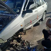 پرایدصندقدارمدل۸۷ موتوری سالم فقط یطرف خورد