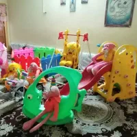 فروش فوری وسایل تاب سرسره استخرتوپ و الاکلنگ