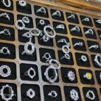 انگشتر نقره گردن بند ،سنگ ،تسبیح زنجیر|جواهرات|خمینی‌شهر, |دیوار