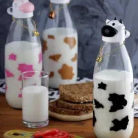 بطری شیر طرح