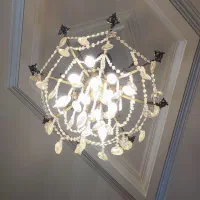 لوستربرنز 8شاخه لوستر استیل9شاخه