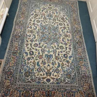 قالیچه دستباف کاشان گل ابربشم