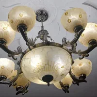 لوستر ۸ شاخه برنز