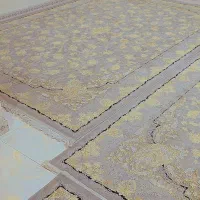 ۴عددفرش۱۵۰۰شانه۴۵۰۰تراکم گل برجسته طلاکوب