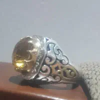 انگشتر نقره سیترین