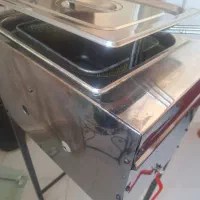 سرخ کن صنعتی پایدار استیل با توری و درب|اجاق گاز و لوازم برقی پخت‌وپز|محمدیه-قزوین, |دیوار