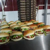 فست فود رضا . همبر . کتلت . فلافل با پیک رایگان