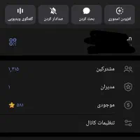 چنل تلگرام 1.4k با 580استارز
