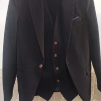 کت و شلوار سرمه‌ای نو سایز ۴۸