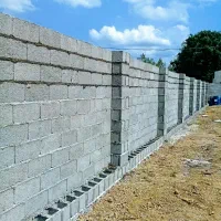 بنایی بلوک چینی  سیمان کاری سیاه و سفید|خدمات پیشه و مهارت|شفت, |دیوار