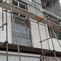 اجرای آجر نسوز  سنگ کاری نما پله