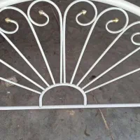 تخت دونفره فلزی فرفورژه سفید|تخت و سرویس خواب|مشهد, نوید|دیوار