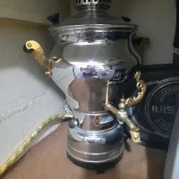 سماور گازی افسون با سینی و کاسه .قیمت ۲۵۰۰۰۰۰