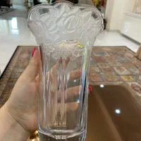 گلدان کریستال گل یخی