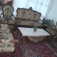 مبل سلطنتی چوبی ۷نفری|مبلمان خانگی و میز عسلی|اردبیل, |دیوار