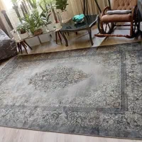 ۲ تخته فرش ماشینی گل زرین ۶ متری