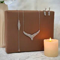 ساعت نقره و ست نقره جدید نگین دار مجلسی ce-n197|بدلیجات|تبریز, |دیوار
