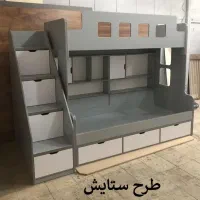 شهر تخت خواب دوطبقه در میبد و اردکان اقساطی|تخت و سرویس خواب|اردکان, |دیوار