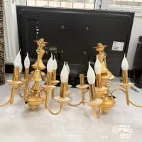 لوستر ۴ شاخه آبکاری طلا