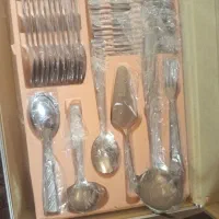 ست قاشق چنگال چمدون عروس نو|ظروف سرو و پذیرایی|کرج, شهرک فهمیده|دیوار