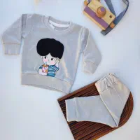 بلوز شلوار پسرانه مو فرفری|کفش و لباس بچه|بروجرد, |دیوار