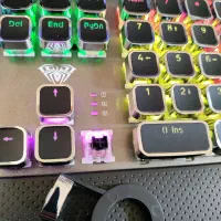 کیبورد مکانیکال Aura f2088 آلمینیومی نو|قطعات و لوازم جانبی رایانه|بابل, |دیوار