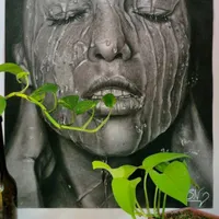 آموزش نقاشی سیاه قلم(طراحی چهره)
