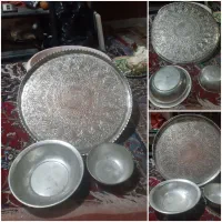 ظروف مسی قلم قدیمی واستیل قدیمی نو