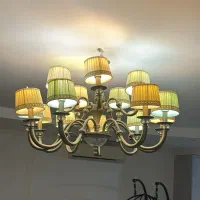 لوستر،دیوار کوب،گلدان تمام برنج اصفهان|لوستر و چراغ آویز|مشهد, هنرستان|دیوار