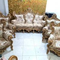 مبل استیل پر منبت تمام چوب