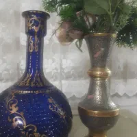 گلدان برنجی قلمکاری عطیقه