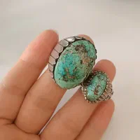 انگشتر نقره فیروزه نیشابوری