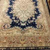 گرد 2 متری کف ابریشم کرم رنگ|فرش|تهران, فرمانیه|دیوار