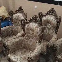 فروش مبل راحتی سلطنتی شیک با چوب راش|مبلمان خانگی و میز عسلی|بناب, |دیوار