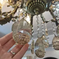 لوستر ده شاخه شکیل|لوستر و چراغ آویز|قرچک, شهرک گلها|دیوار