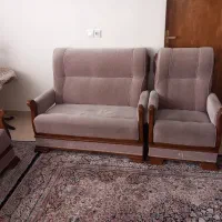 یک ست ۷نفره مدل امریکایی چوب پارچه