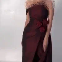 لباس مجلسی سایز ۳۸ رنگ زرشکی سیر