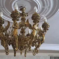 لوستر برنجی / طرح فرشته / 8 شاخه