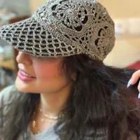 کلاه افتابی قلاب بافی