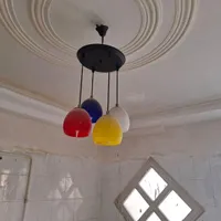 لوست چوبی|لوستر و چراغ آویز|سیرجان, |دیوار