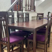 میز ناهارخوری ۸نفره کاملا سالم رشت