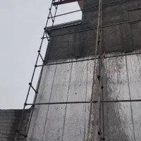 سیمان وسفید کاری ساختمان دیوار چینی